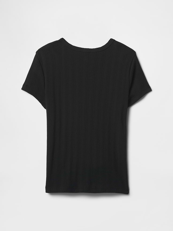 Image number 2 showing, Kids Ribbed Crewneck T-Shirt