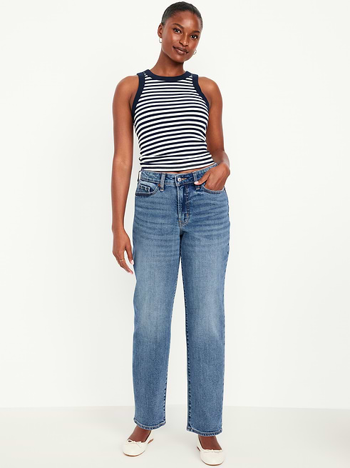 Curvy Curvy High-Waisted OG Loose Jeans on clearance at Old Navy — 50% off