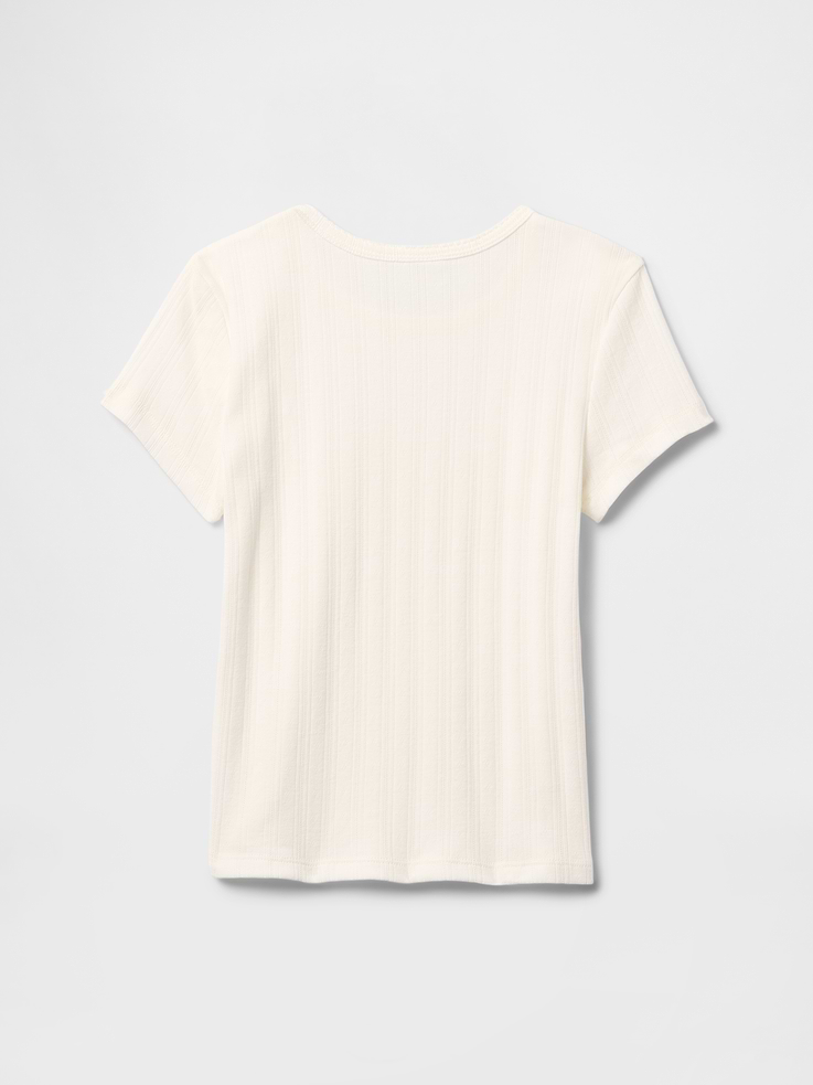 Image number 2 showing, Kids Ribbed Crewneck T-Shirt