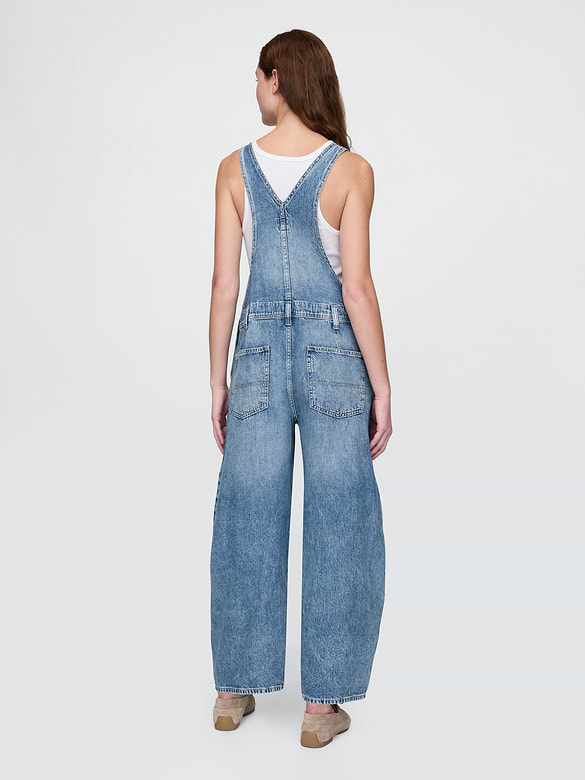 UltraSoft Denim Horseshoe Overalls