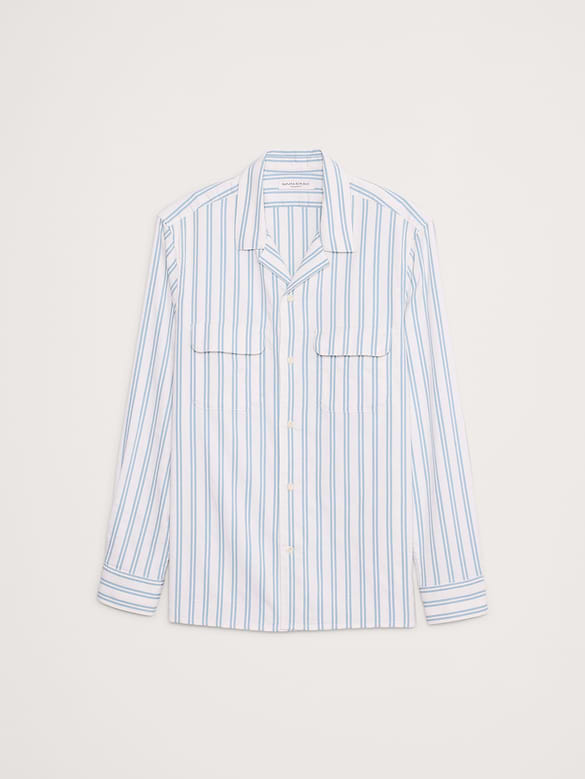 Textured Stripe Resort Shirt