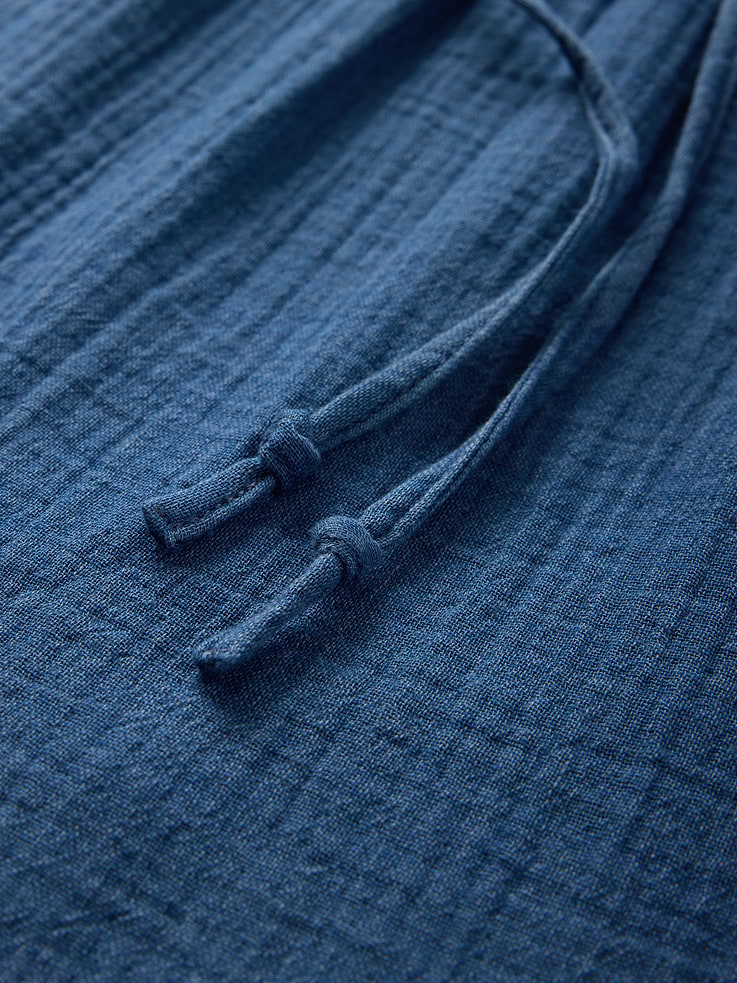 Image number 4 showing, Cotton Gauze Denim Tiered Maxi Skirt