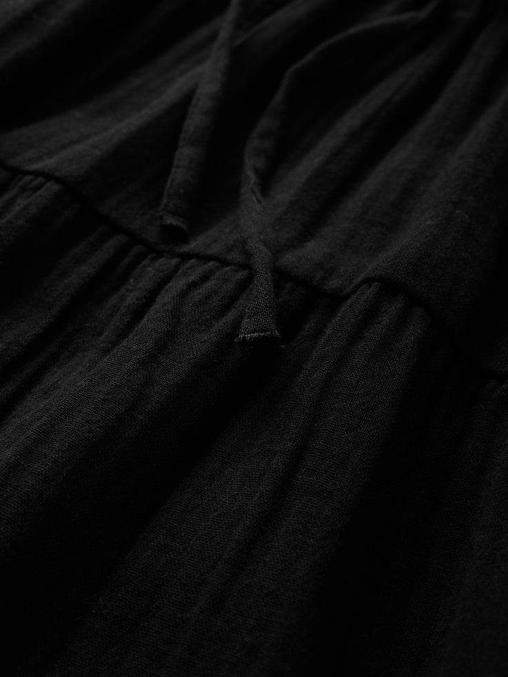 Image 4 of 5, Cotton Gauze Tiered Maxi Skirt