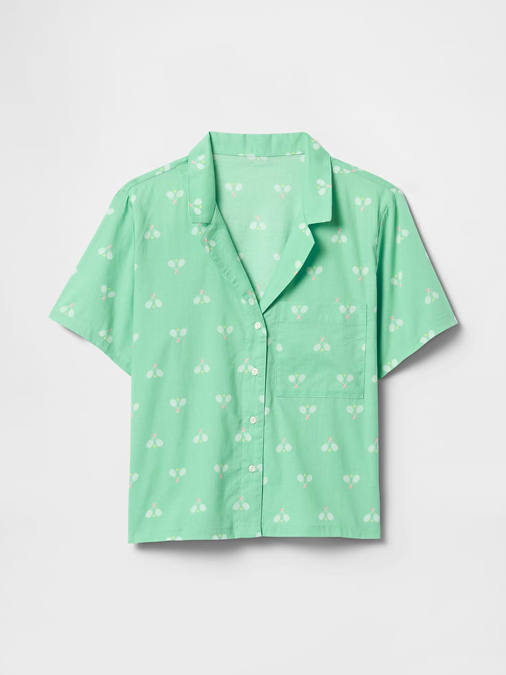 Image 4 of 4, Poplin PJ Shirt