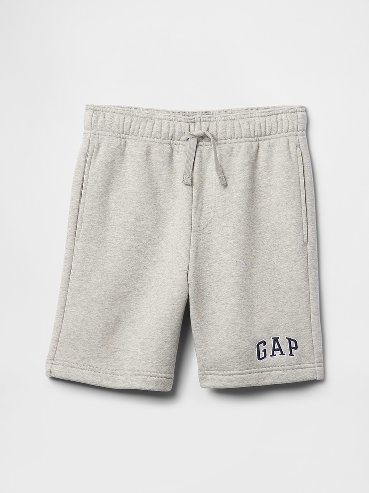Image 1 of 3, This style is made with 23% recycled polyester. Compared to virgin materials, using recycled materials helps to reduce resource use and waste., Soft, comfy fleece., Drawcord ties at elasticized waist, faux fly., On-seam pockets., Gap logo at hem., Product #623976
