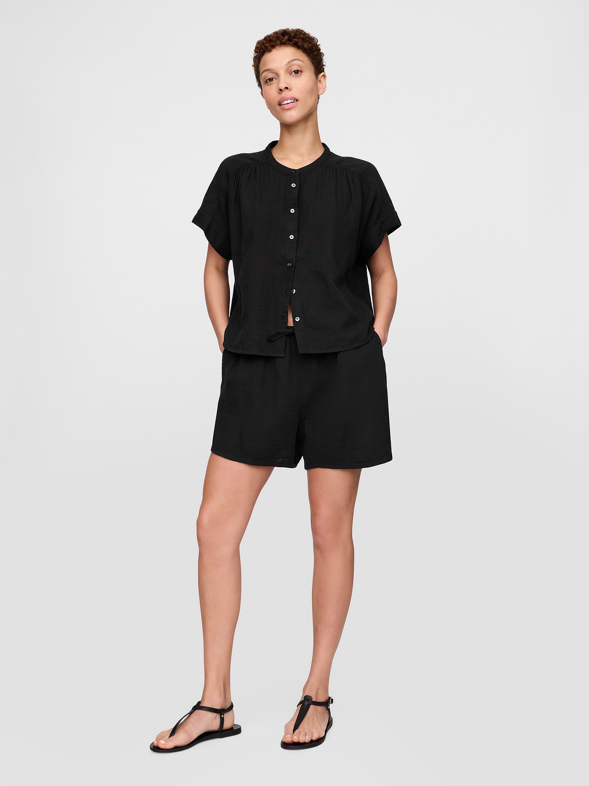 Cotton Gauze Easy Shorts