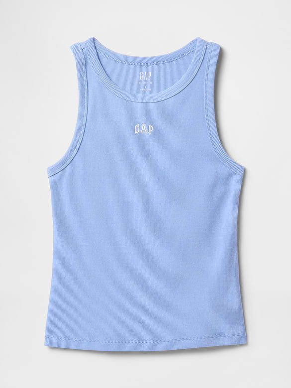 Modern Rib Logo Halter Top