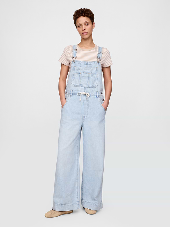 UltraSoft Denim Baggy Overalls