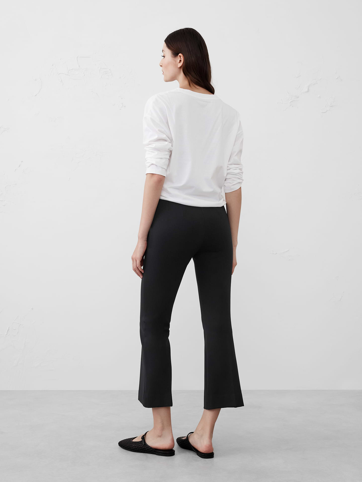 Image number 2 showing, Bootcut Cropped Ponte Pull-On Pant