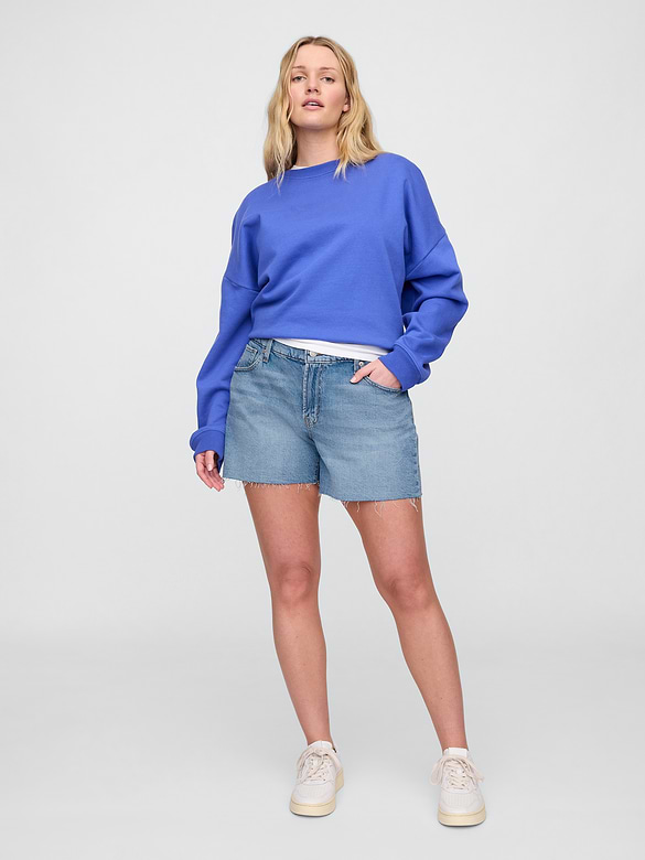 5" Mid Rise Soft Denim Shorts