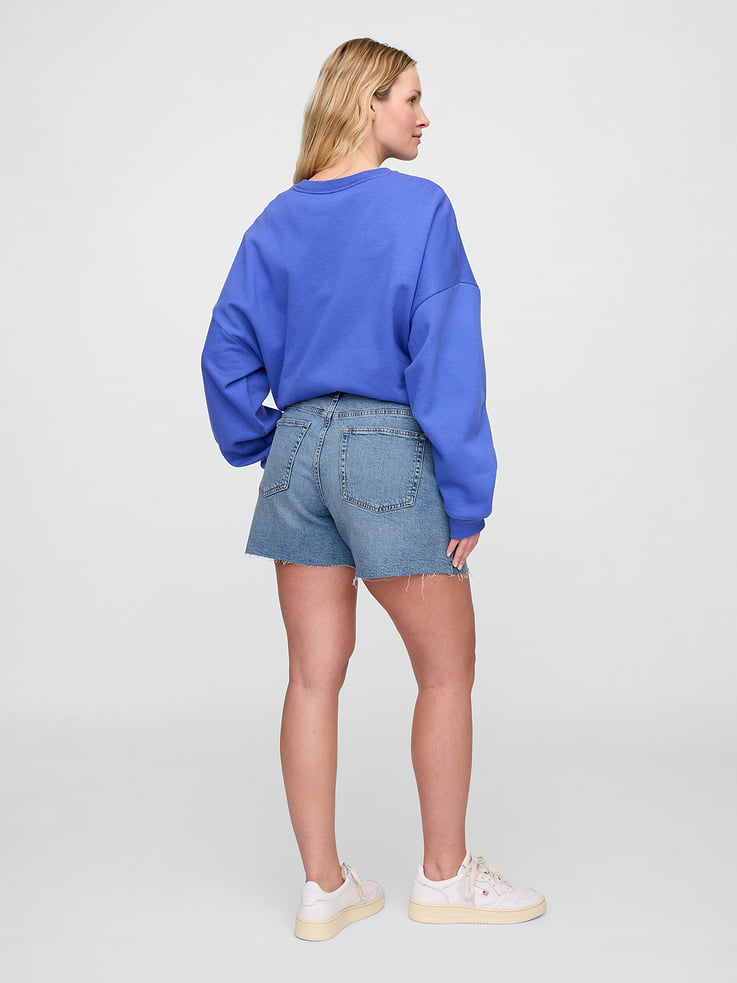 Image 6 of 7, 5" Mid Rise Soft Denim Shorts