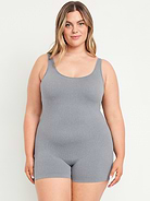 Image number 5 showing, Seamless Ribbed Short Bodysuit