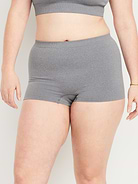 Image number 3 showing, Mid-Rise Seamless Ribbed Boyshort Underwear