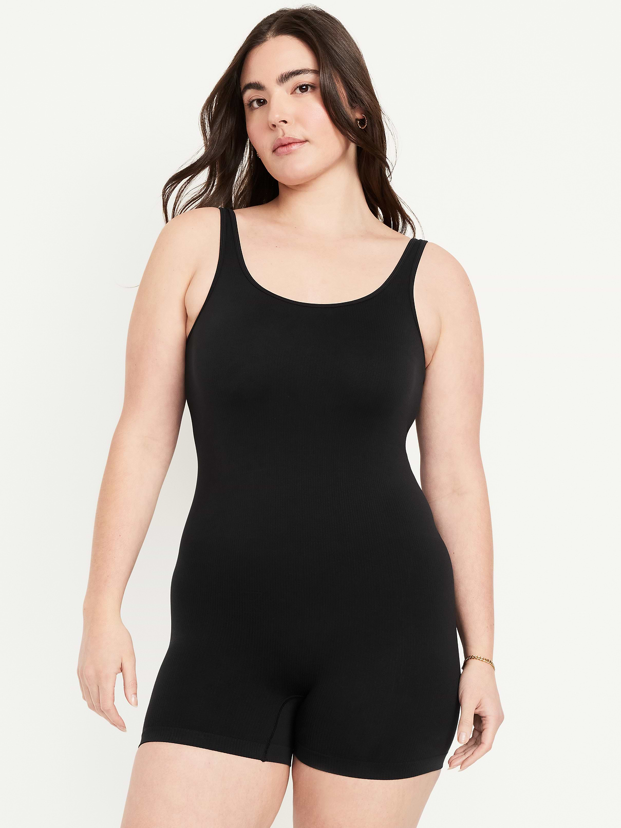 Image number 3 showing, Seamless Ribbed Short Bodysuit