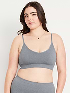 Image number 5 showing, Seamless Ribbed Longline Bra