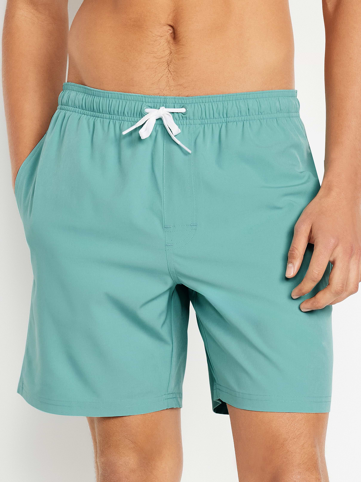 Image number 1 showing, Solid Swim Trunks -- 7-inch inseam