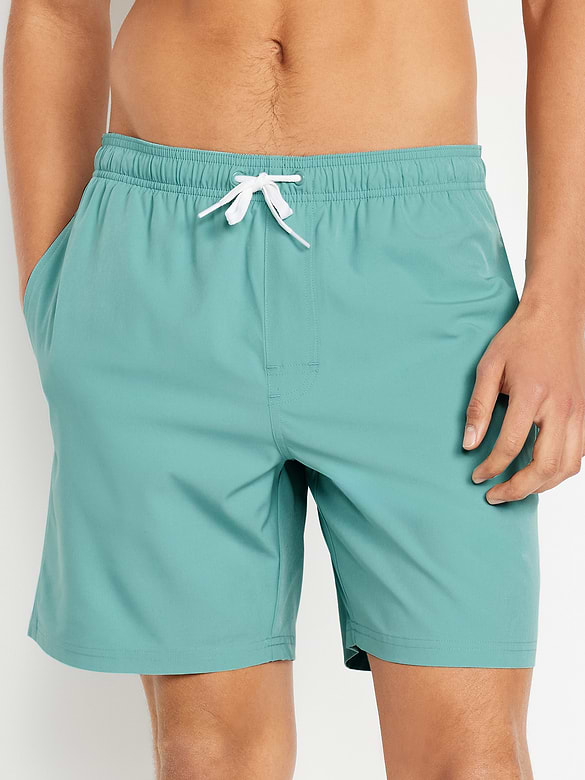 Solid Swim Trunks -- 7-inch inseam