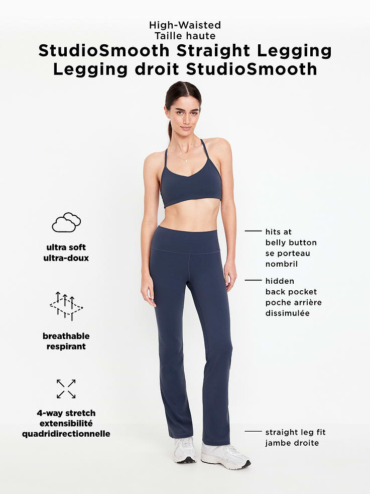 L'image numéro 8 présente Legging droit StudioSmooth à taille haute