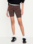 Image number 1 showing, High-Waisted Jersey Biker Shorts -- 8-inch inseam