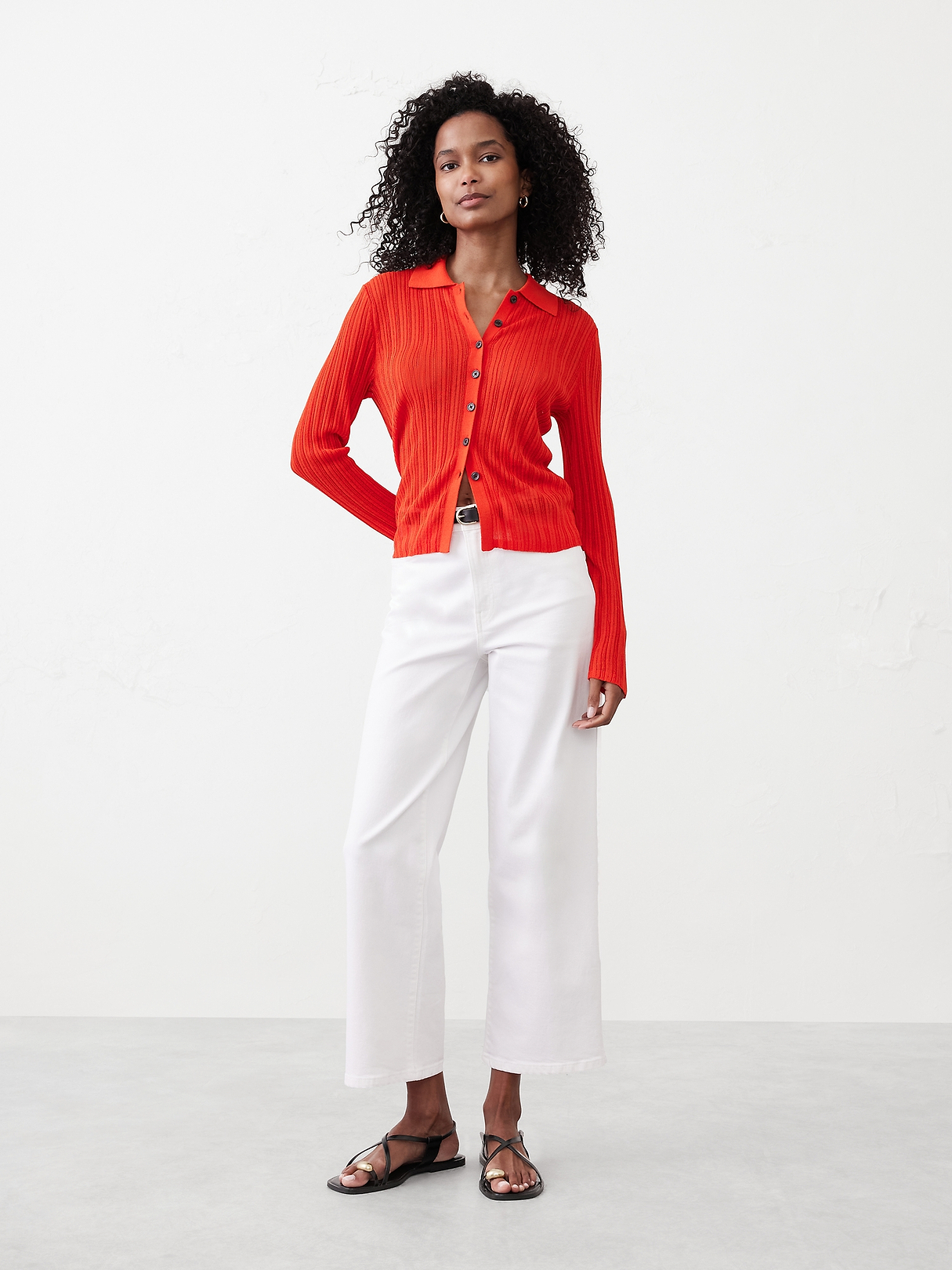 Sheer Button-Down Cardigan Sweater | Banana Republic Factory