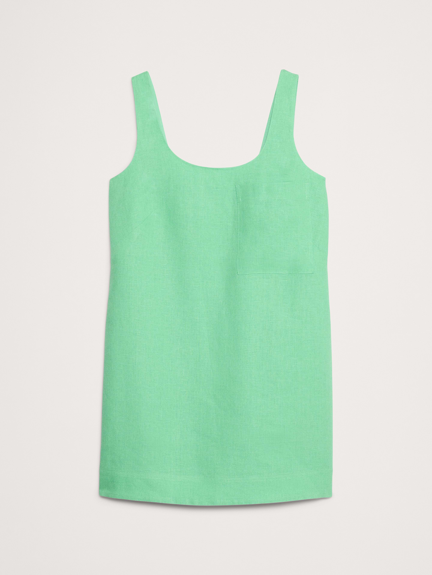 Image number 4 showing, Linen Scoop-Neck Shift Dress