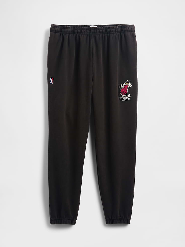Image 7 of 9, NBA Miami Heat Logo Heavyweight Joggers