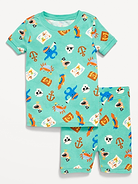L'image numéro 1 présente Pyjama à motif à coupe moulante pour Tout-petit et Bébé