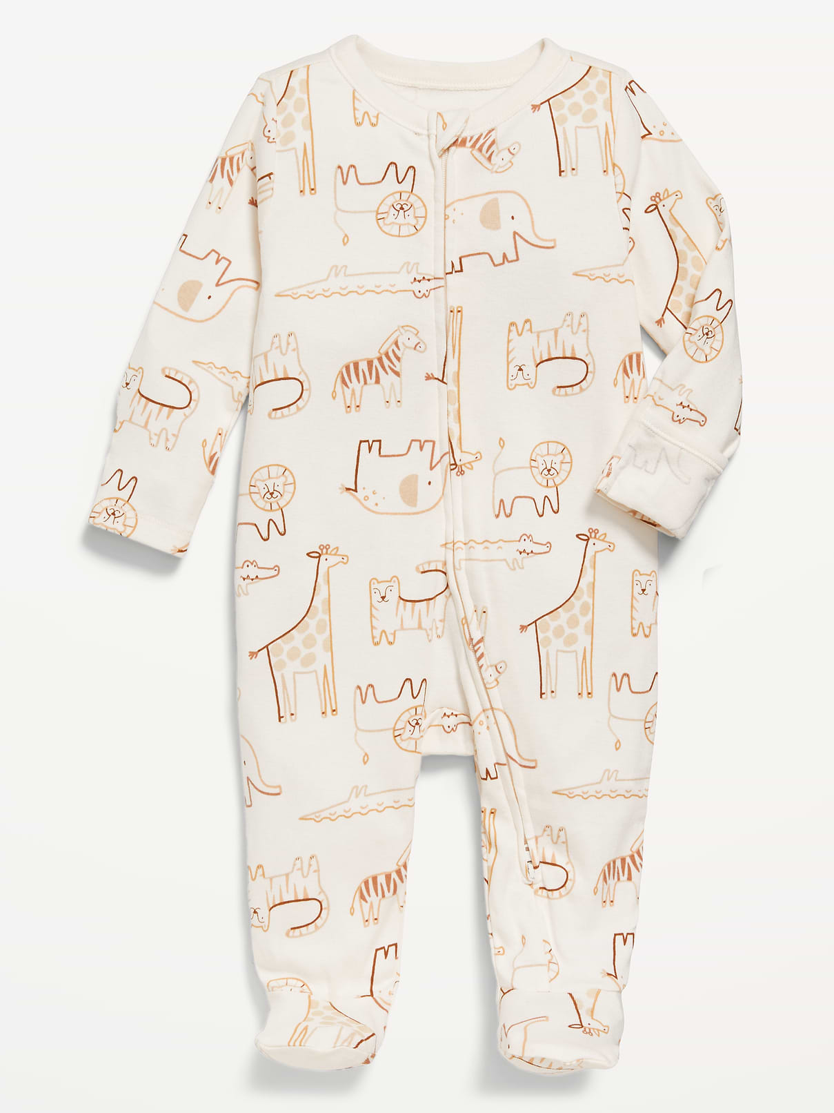 Image number 1 showing, 2-Way-Zip Sleep & Play Footed One-Piece for Baby