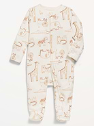 Image number 1 showing, 2-Way-Zip Sleep & Play Footed One-Piece for Baby