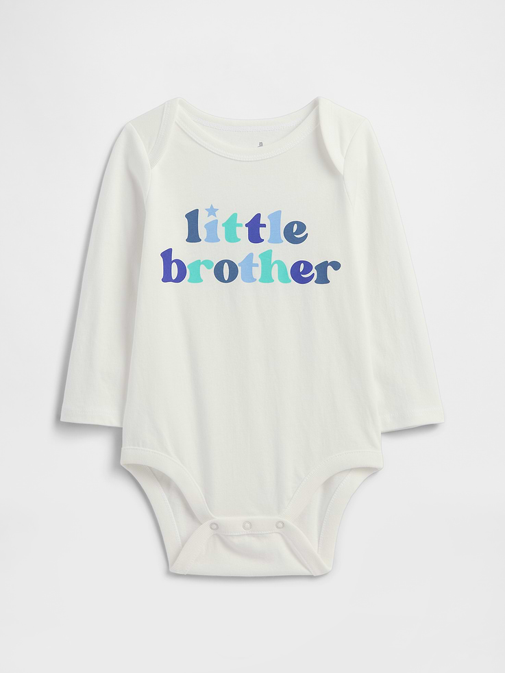 Image number 1 showing, Baby Little Sibling Bodysuit