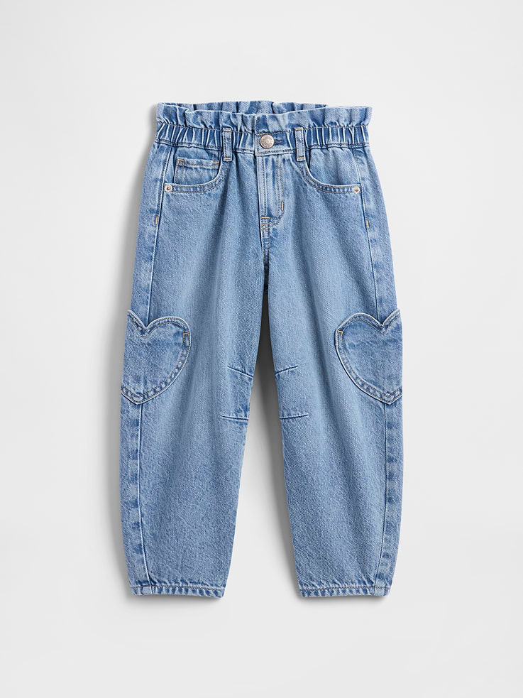 Image number 1 showing, babyGap Paperbag Horseshoe Jeans
