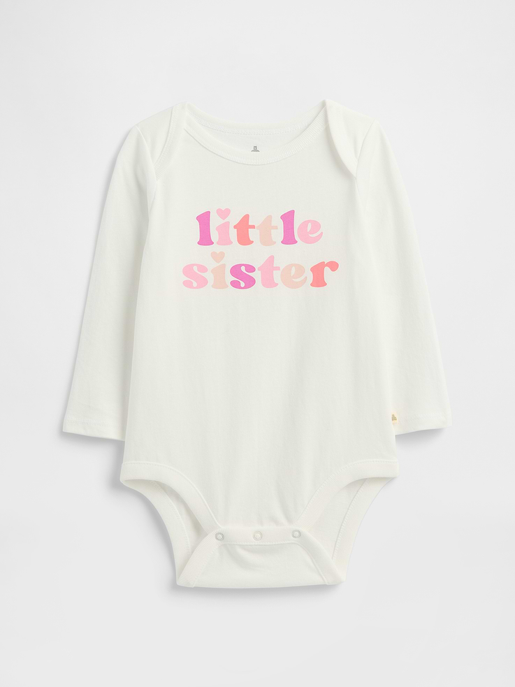 Image number 1 showing, Baby Little Sibling Bodysuit