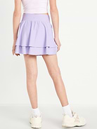 Image number 2 showing, High-Waisted Crossover PowerSoft Skort for Girls