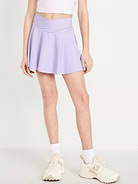 Image number 3 showing, High-Waisted Crossover PowerSoft Skort for Girls