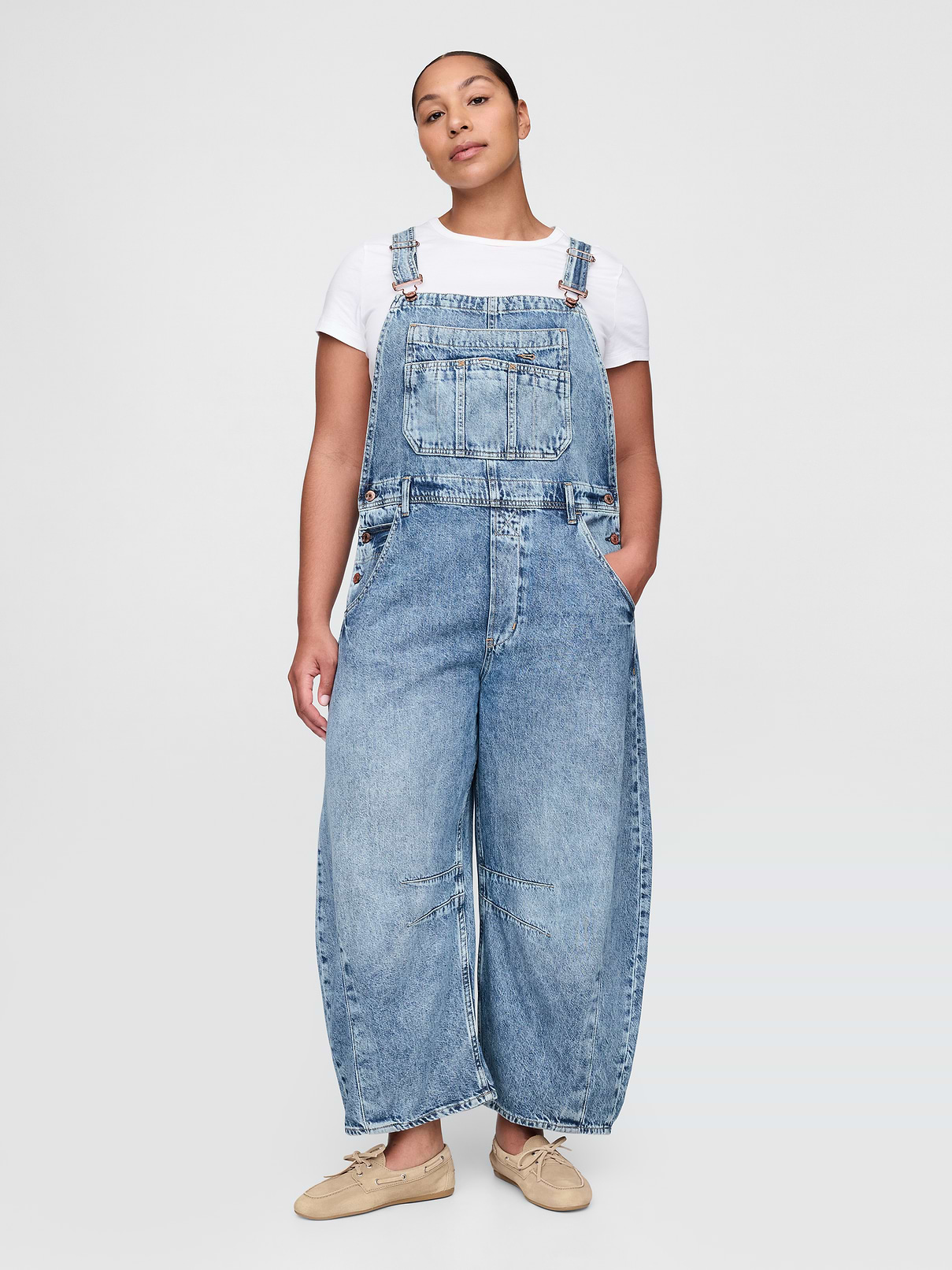 Image number 5 showing, UltraSoft Denim Horseshoe Overalls