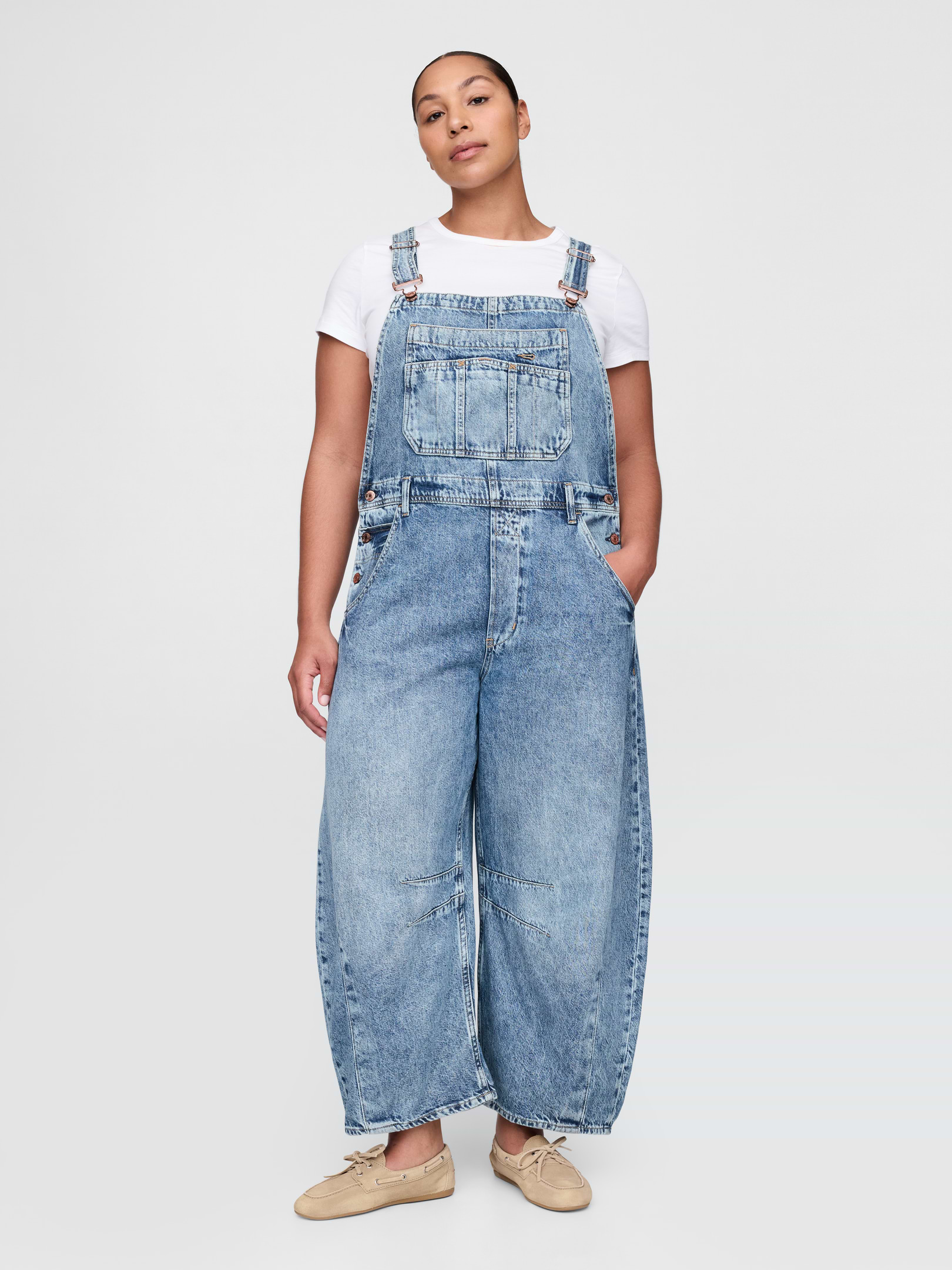 Image number 5 showing, UltraSoft Denim Horseshoe Overalls