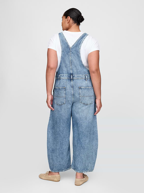 UltraSoft Denim Horseshoe Overalls