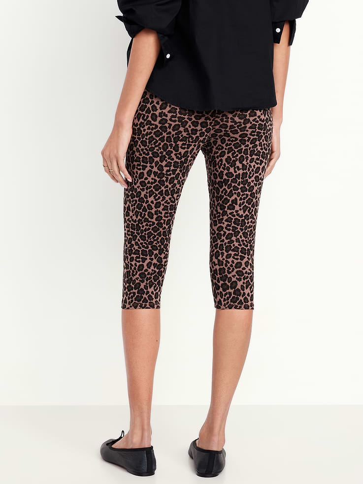 Image number 2 showing, High-Waisted Fashion Layering Capri Legging