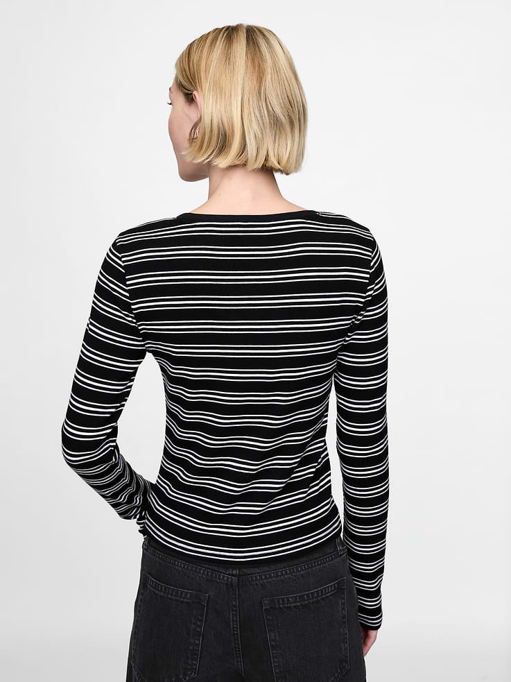 Image number 3 showing, Modern Rib Crop T-Shirt