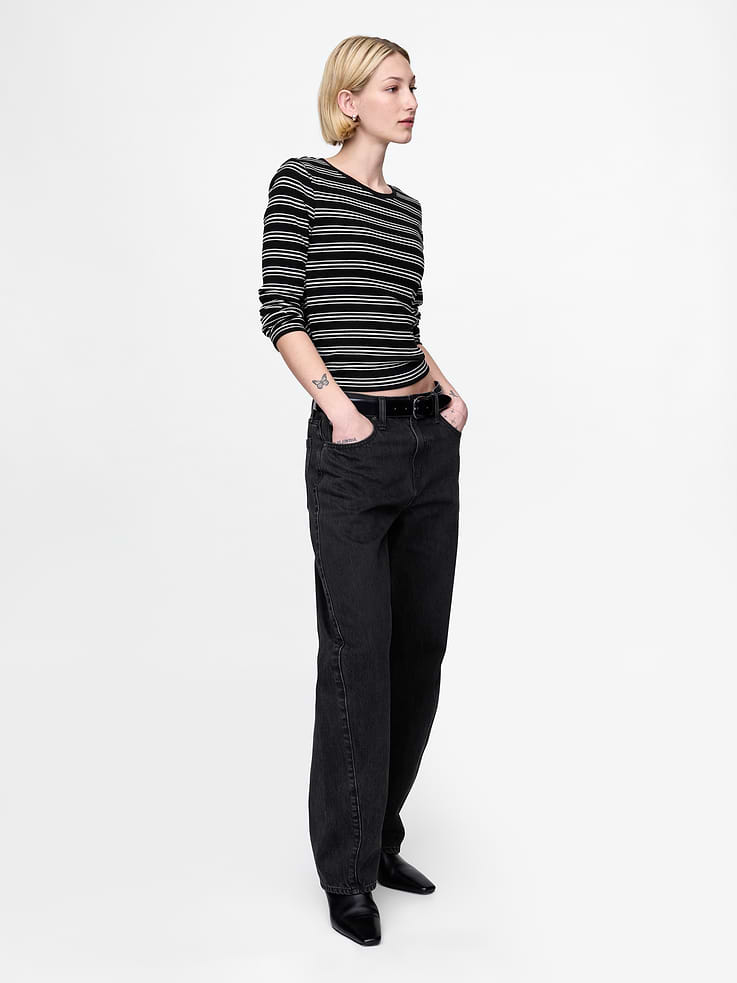 Image number 2 showing, Modern Rib Crop T-Shirt