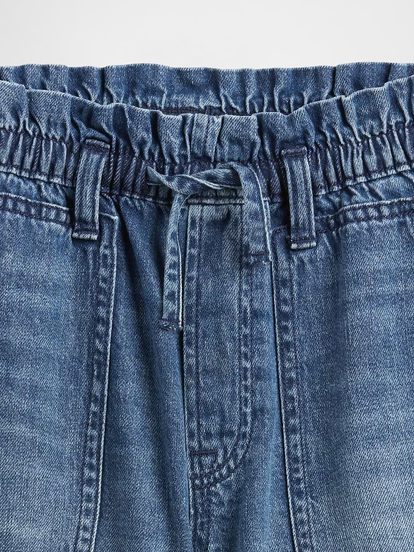 Kids High Rise Relaxed Pull-On Utility Shorts