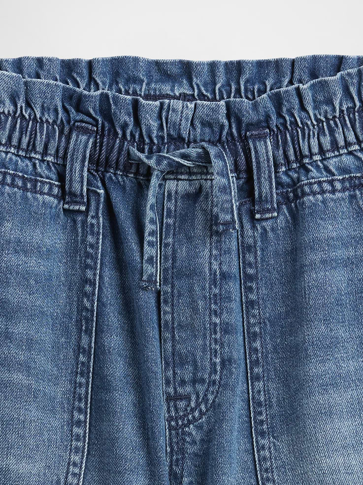Image number 3 showing, Kids High Rise Relaxed Pull-On Utility Shorts