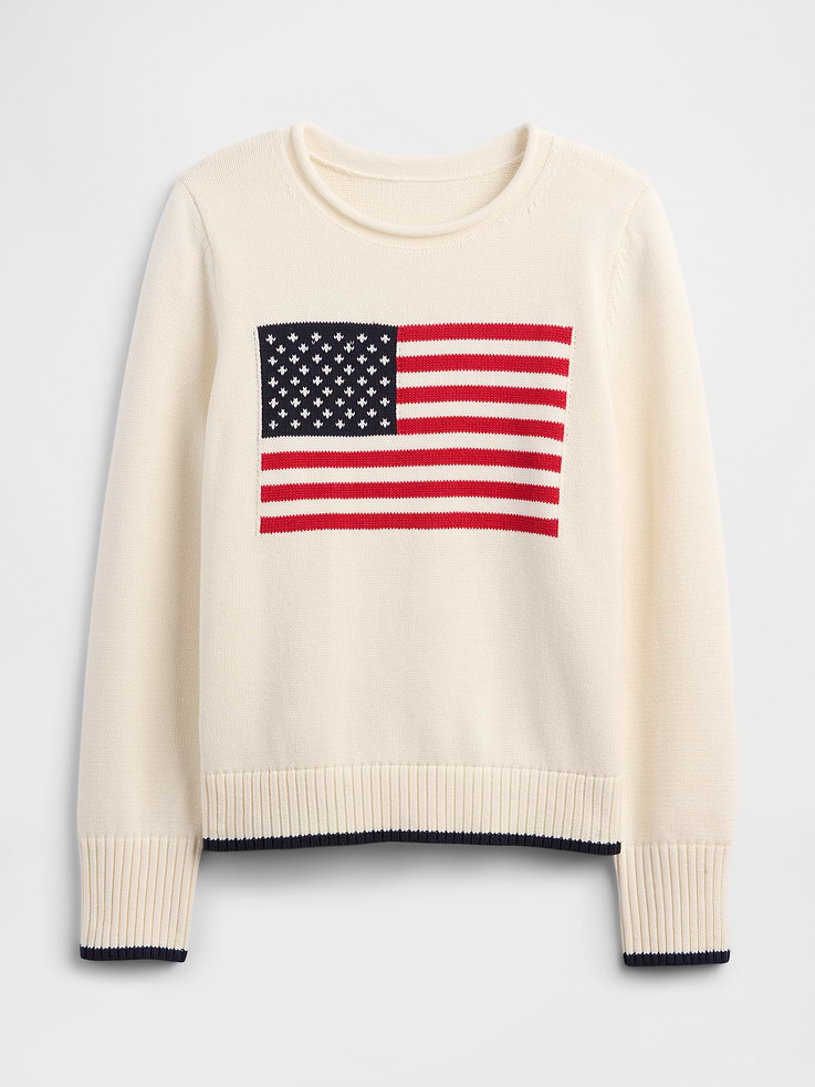 Image number 5 showing, Roll Neck Americana Intarsia Sweater