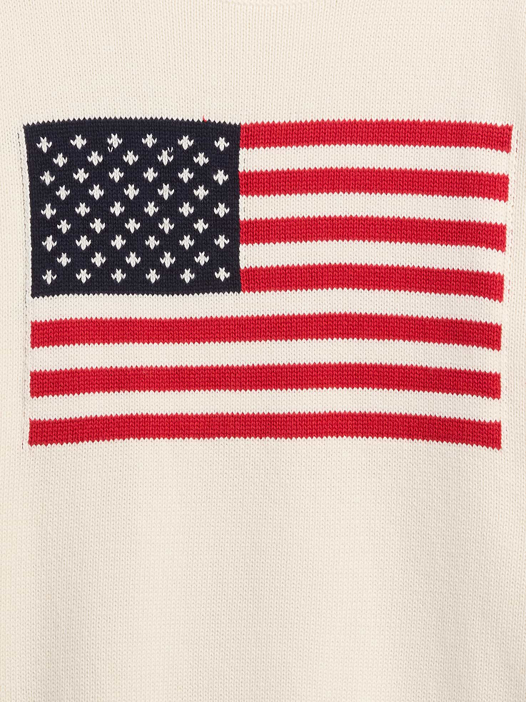 Image number 4 showing, Roll Neck Americana Intarsia Sweater