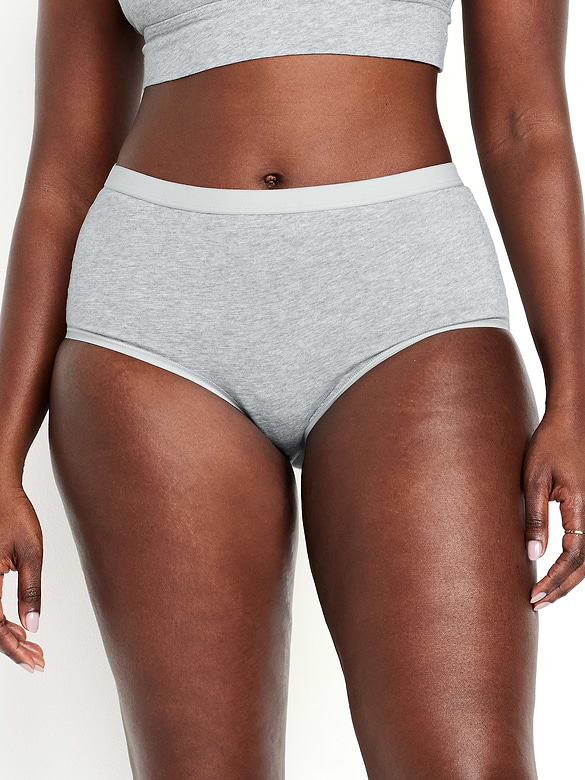 High-Waisted Everyday Brief Cotton Underwear