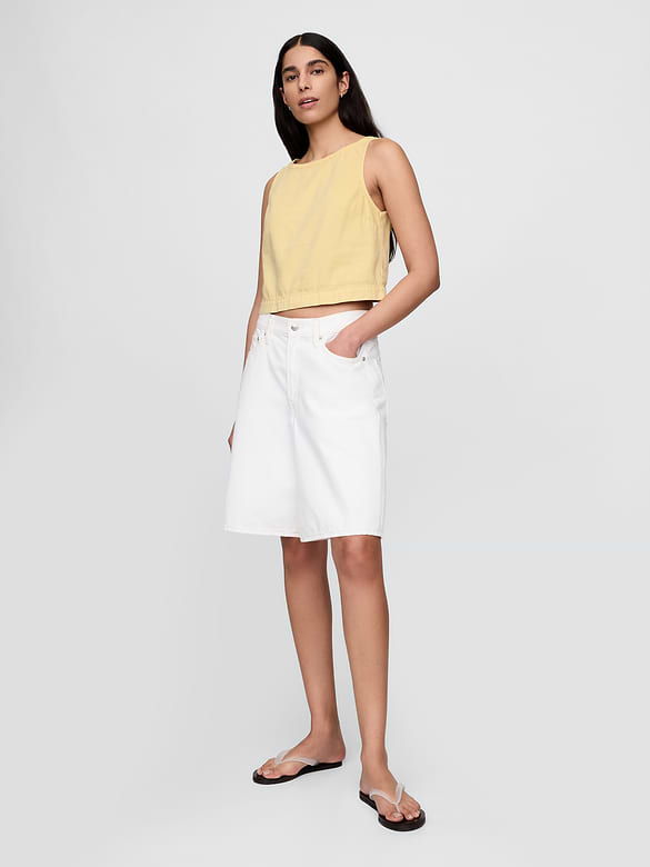 UltraSoft Denim Shell Tank Top