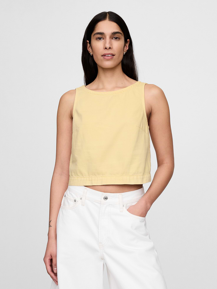 Image number 1 showing, UltraSoft Denim Shell Tank Top