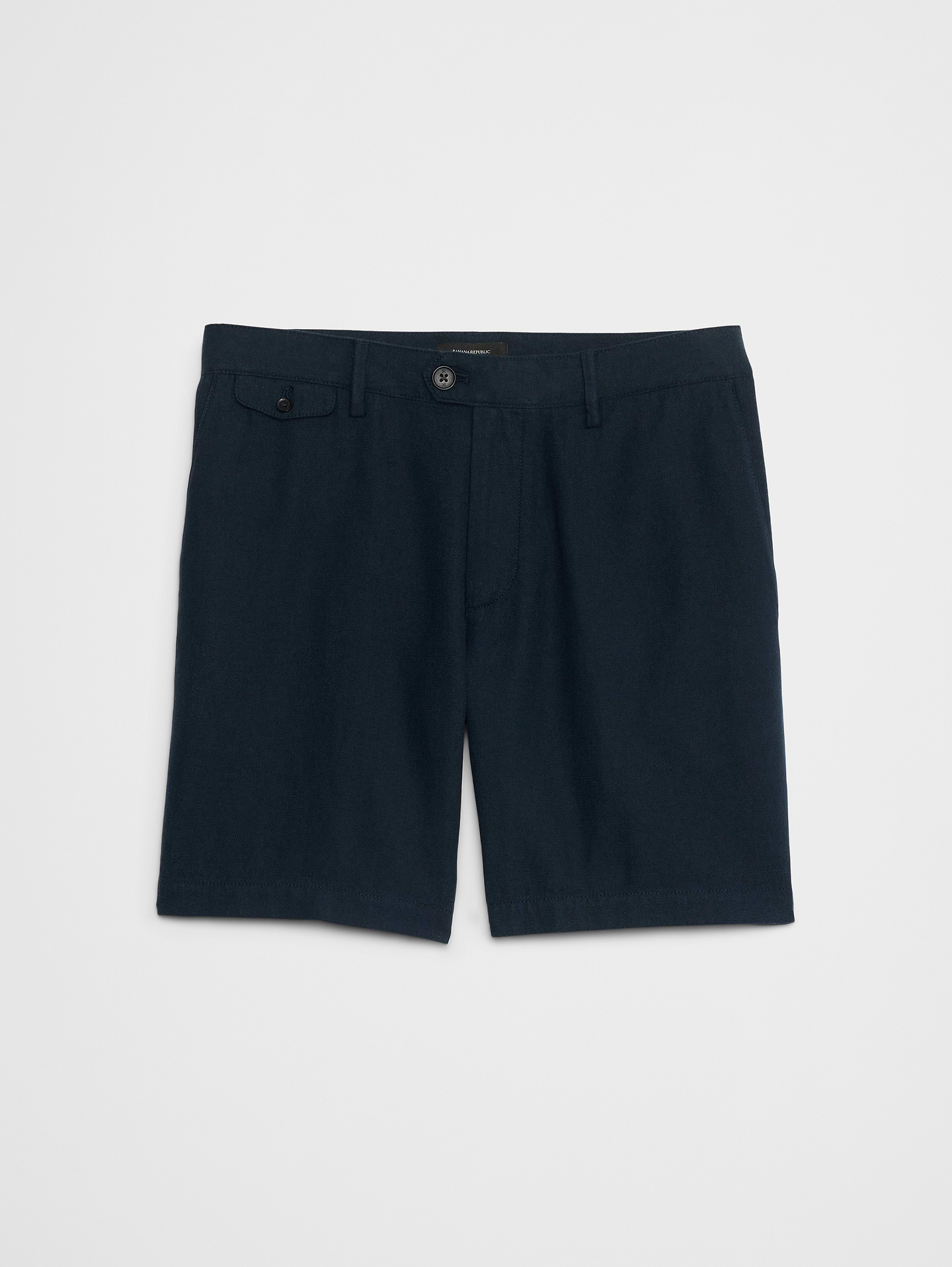 Image number 4 showing, 7" Linen-Blend Short