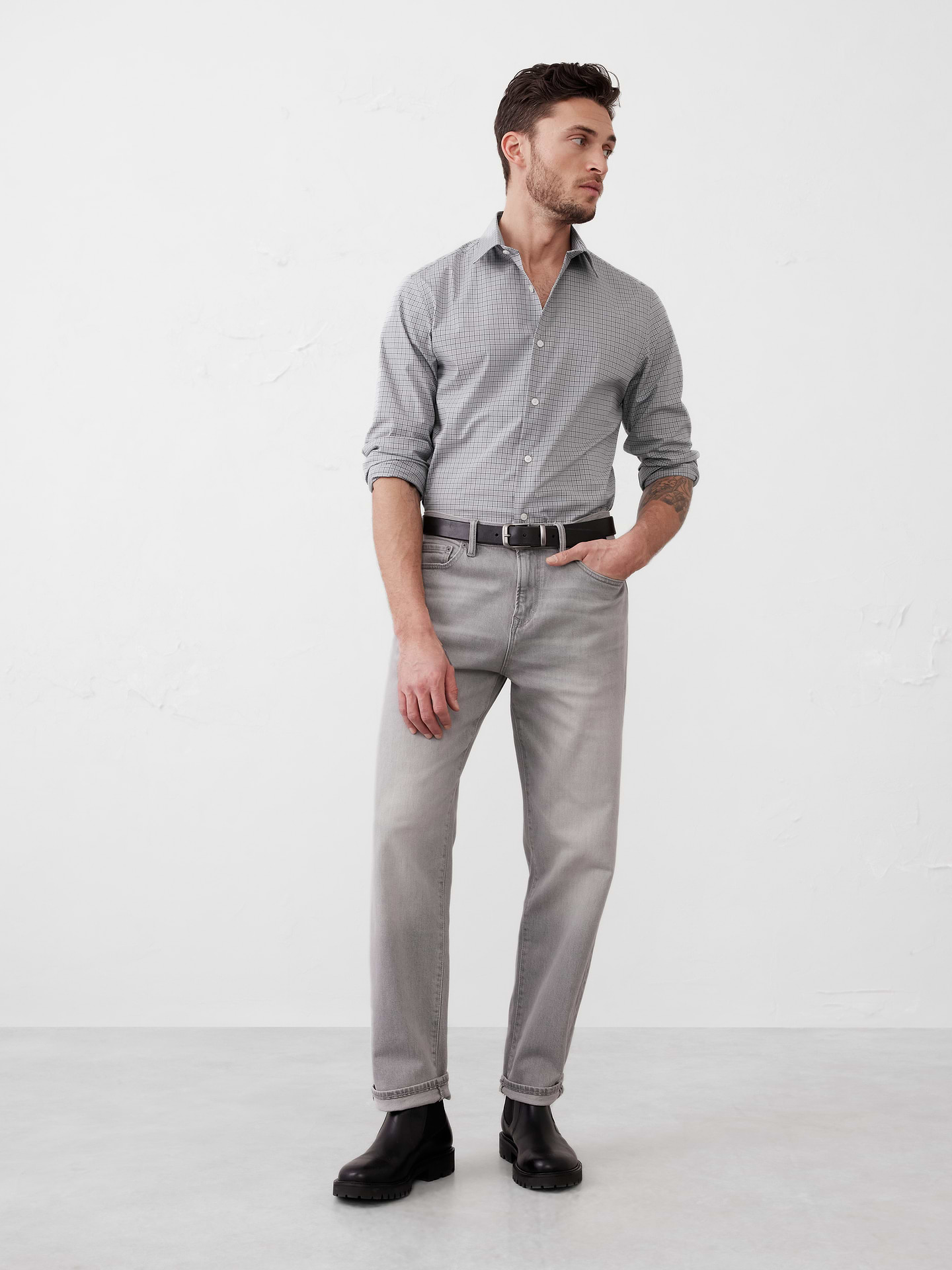 Image number 1 showing, Athletic-Fit Dress Shirt