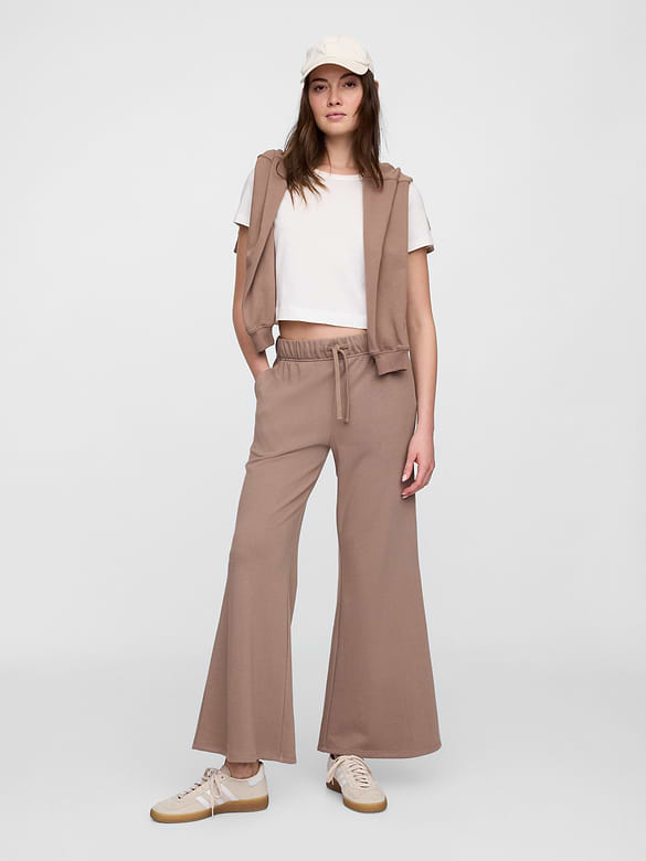 Pull-On French Terry Flare Sweatpants